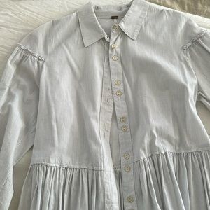 Free people pinstripe blouse